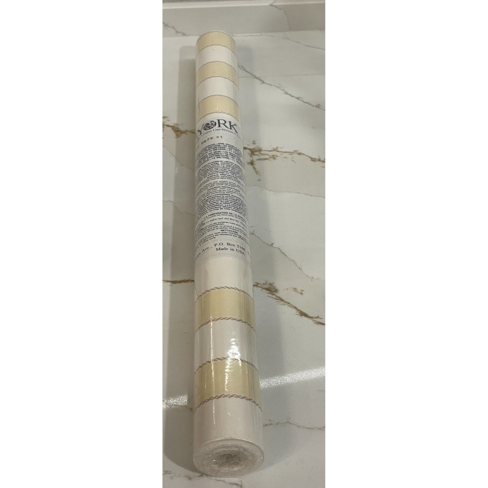 York Carey Lind Wallpaper Yellow White Braid Classic FT5679 56 sq‎ ft 10 m New